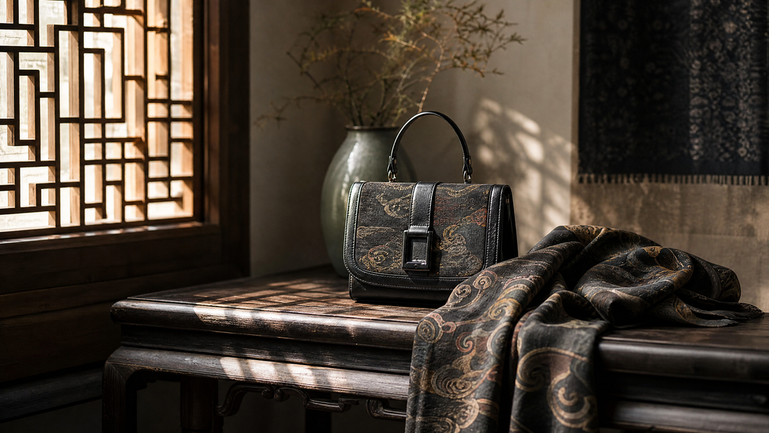 Handcrafted Xiangyunsha silk fabric showcasing traditional Chinese textile craftsmanship.