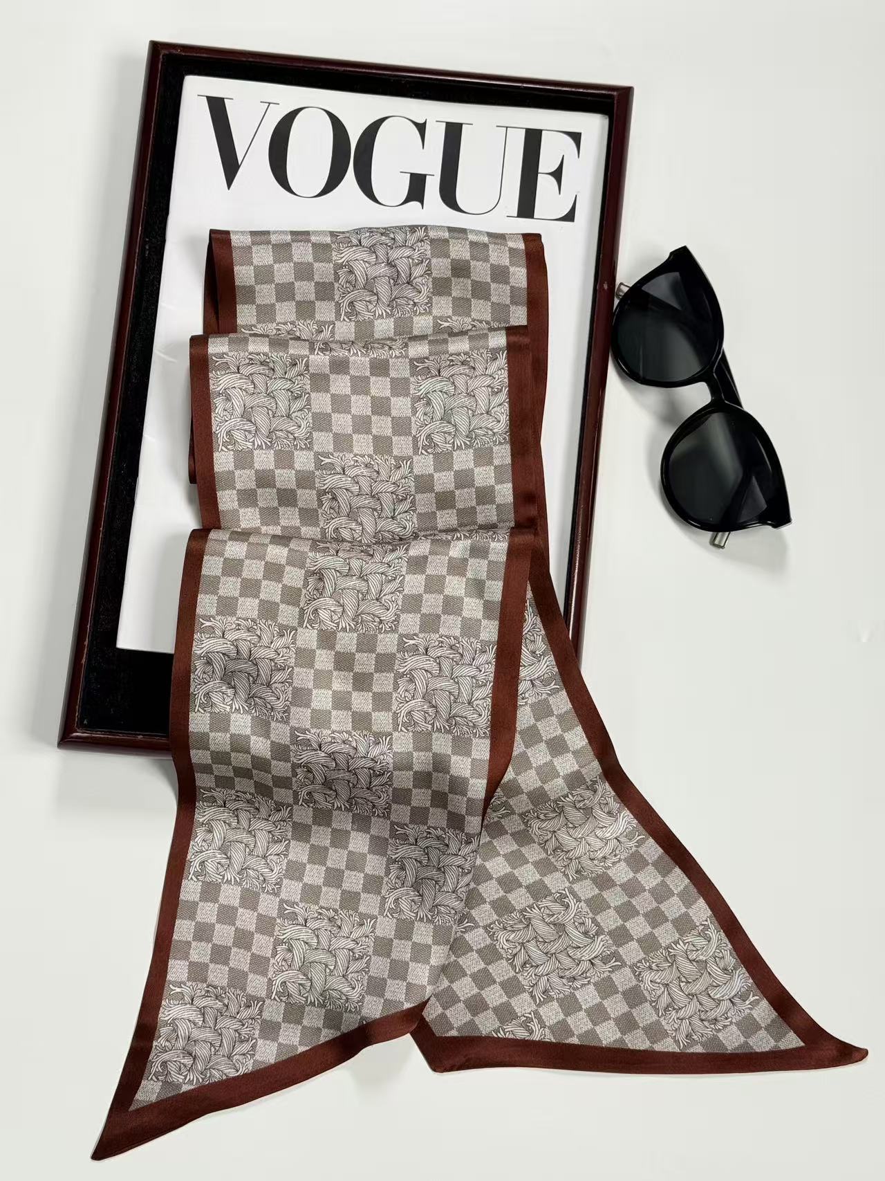 Elegant silk scarf with timeless luxury style