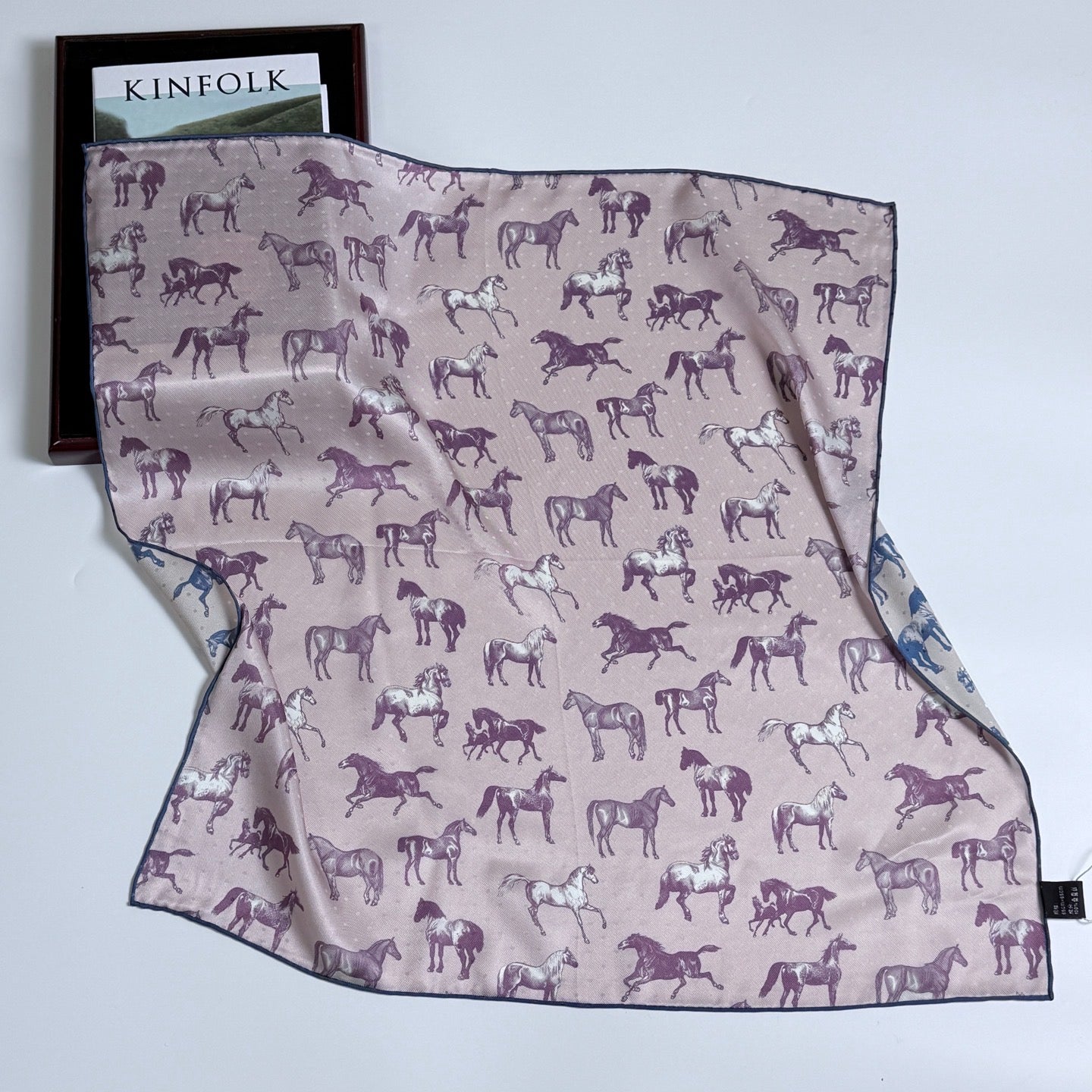 Oriental style silk scarf with timeless elegance